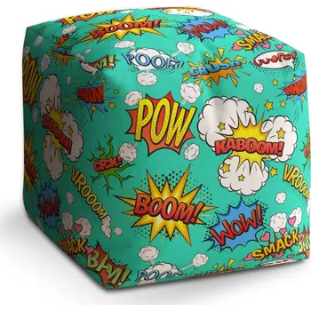 Taburet Sablio Taburet Cube Komiks: 40x40x40 cm