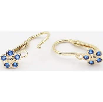 Náušnice Dětské zlaté náušnice se zirkony C2744BL (585/1000) 1 g