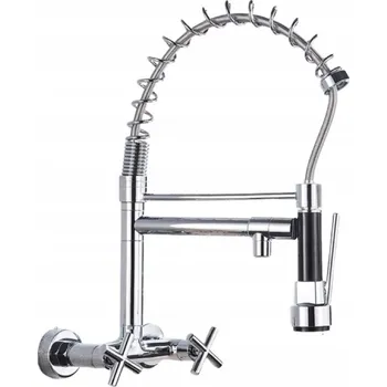 Vodovodní baterie Kuchyňská baterie nástěnná MYQualife WALL+ stříbrná