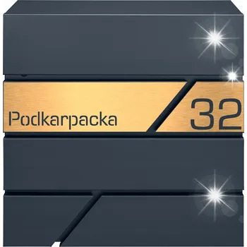 Poštovní schránka MODERNÍ POŠTOVNÍ SCHRÁNKA ANTRACIT SE ŠTÍTKEM