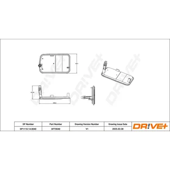 Hydraulický filtr Hydraulický filtr, automatická převodovka DRIVE+ DP1110.14.0040