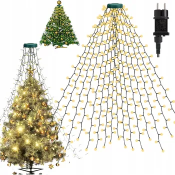 Vánoce 2M VÁNOČNÍ OSVĚTLENÍ NA STROMEČEK 400 LED BÍLÁ TEPLÁ Vánoční Osvětlení VENKOVNÍ/VNITŘNÍ