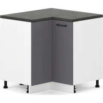 Kuchyňská skříňka KUCHYŇSKÁ ROHOVÁ SKŘÍŇKA SPODNÍ STOJÍCÍ 90x90cm GRAFIT