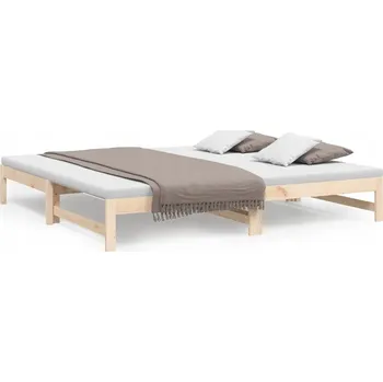 Zahradní lehátko Rozkládací Dřevěné Lehátko z Borovice 205,5x179x30 cm