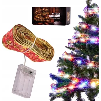 Vánoční dekorace Ozdobná LED stuha/pásek 10m 100LED vánoční osvětlení na stromeček vánoční dekorace multicolor