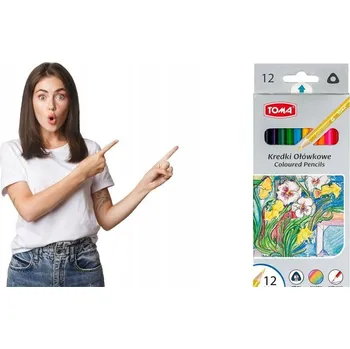 Pastelka Pastelky trojhranné TOMA [12 kusů]