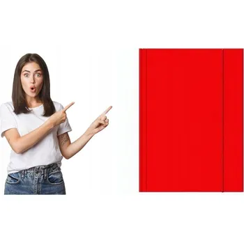 Desky s gumou A4 Barbara 300g Červené