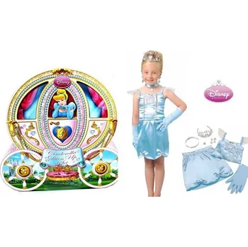 Karnevalový kostým POPELEČKA KOSTÝM velikost 98, převlek princezna, KUFŘÍK, licence