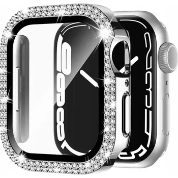 Pouzdro na mobilní telefon 2v1 POUZDRO + TVRZENÉ SKLO pro Apple Watch 4/5/6/SE 40mm Kryt