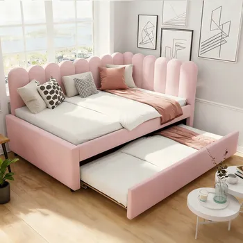 Postel Patrová postel Arhatreya moderní 140 x 200 cm růžová