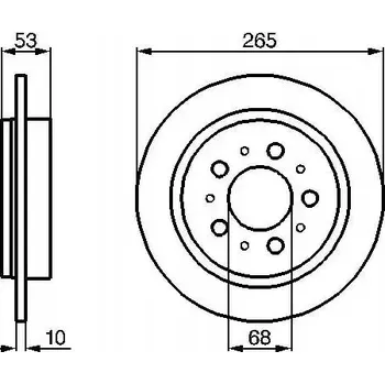 Brzdový kotouč Bosch 0 986 478 042 Brzdový kotouč
