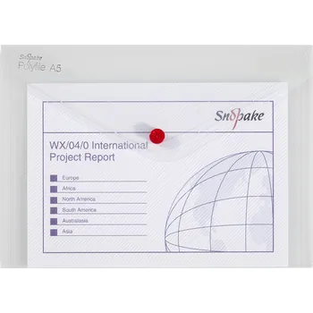 Kapsa s drukem Polyfile A5, čirá