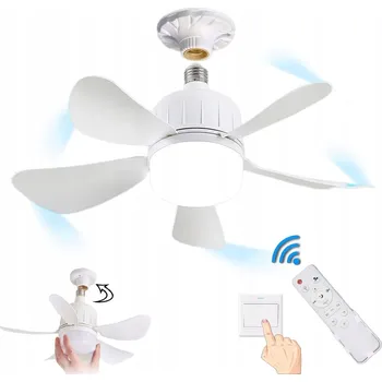 Domácí ventilátor STROPNÍ VENTILÁTOR S LUSTRem 5X5 SVĚTEL