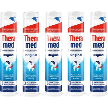 zubní pasta Theramed Original Zubní Pasta s Fluorem Proti Zubnímu Kazu, Zubnímu Kameni a Pro Zdravé Dásně 500ml