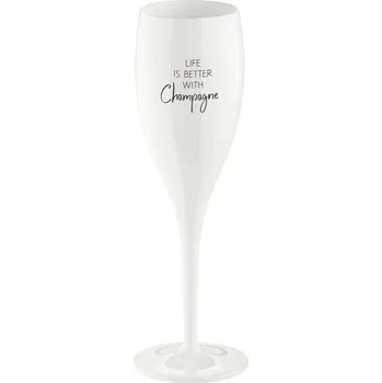 Sklenice Skleničky na šampaňské Koziol Cheers bílé 100ml 1 ks