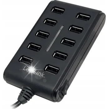 USB hub USB Hub Logilink 417111794 10 portů
