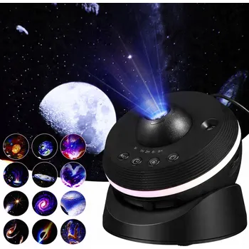 Lampička PROJEKTOR PLANETARIUM PROJEKTOR HVĚZD 4K PROJEKTOR METEORITŮ NOČNÍ LAMPA 13 PROJEKCE