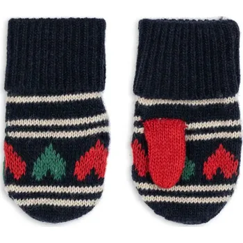 Rukavice Dětské rukavice s přídavkem vlny Konges Sløjd BELOU MITTENS tmavomodrá barva, KS104228 KS104228.PreSpring 59X, vel. 5-8 let