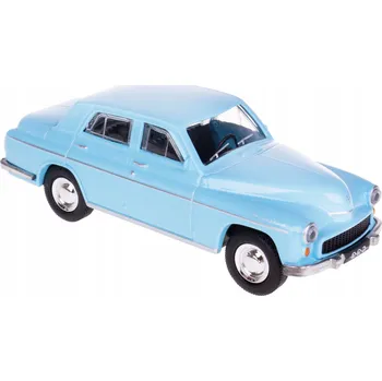 autíčko Varšava 223 MODEL KOVOVÝ SBĚRATELSKÝ MODEL PRL 1:43 MODRÝ