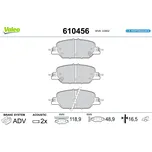 Sada brzdových destiček, vždy 4 kusy v sadě VALEO 610456
