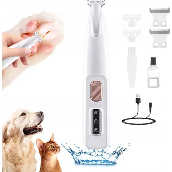 Kosmetika pro psa STROJEK NA STŘÍHÁNÍ PSŮ KOČEK PROFESIONÁLNÍ TICHÝ BEZDRÁTOVÝ LED