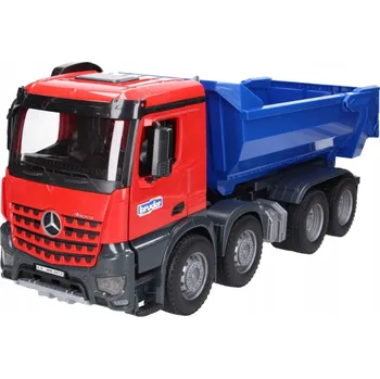 autíčko Sklápěčka Bruder Mercedes Arocs modrá 1:16 54,9x18,5x22,5 cm