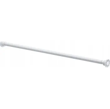 Tyč na sprchový závěs Rozpěrná tyč do sprchy Oct 80-130 x 30 mm bílá