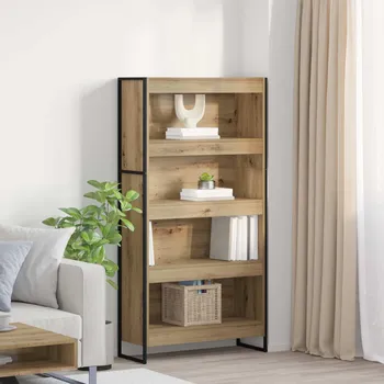 Příborník do zásuvky Knihovna 2 pcs Umělecký dub 80 x 30 x 155 cm kompozitní dřevo