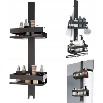 police ZÁVĚSNÁ POLICE DO KOUPELNY POD SPRCHU S HÁČKY