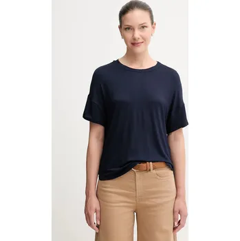 Dámské tričko Tričko United Colors of Benetton dámské, tmavomodrá barva, 3Z12D101X 59C, vel. S