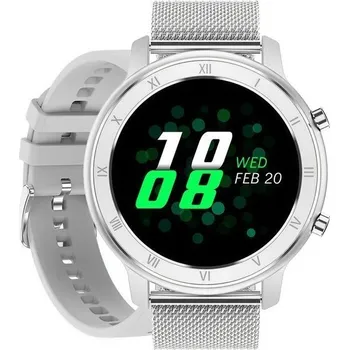 Chytré hodinky SMARTWATCH UNISEX Pacific 17-1 Náramek - stříbrný + DODATEČNÝ PÁSEK (sy010a) Barva (Varianta): tay-15554-uniw