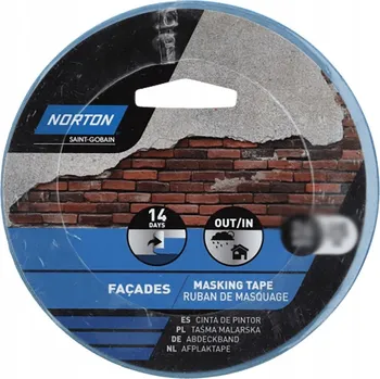 Lepicí páska Omítací maskovací UV PVC páska 25 m x 48 mm modrá Norton 78072710034