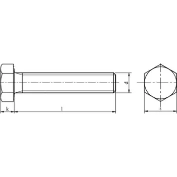 Šroub M22x1,5x60 Šroub s jemným závitem, třída 10.9 DIN 961 1 Ks