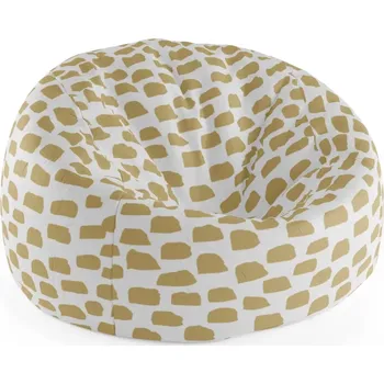 Sedací pytel Sablio Sedací vak Cocoon Zlaté tahy štětcem - 115 x 75 cm x 45 cm