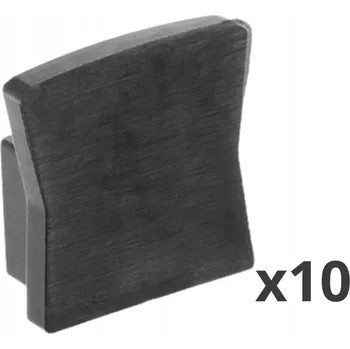 Příslušenství pro LED osvětlení Záslepka GTV pro LED profil GLAX MINI VYSOKÁ ČERNÁ 10 KS