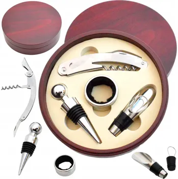 Otvírák Sada na Víno Vývrtka Trychtýř Zátka Nůž Odkapávač