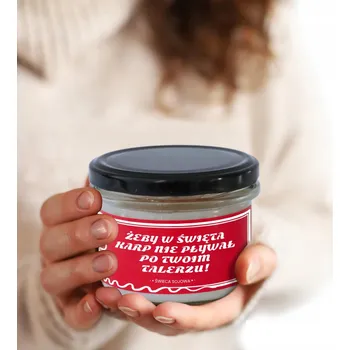 Svíčka VOŇAVÁ SVÍČKA ZE SOJOVÉHO VOSKU 150 ML ZÁBAVNÝ DÁREK K MIKULÁŠI / NA VÁNOCE