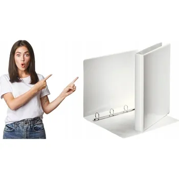 Pořadač na dokumenty PANORAMA A4, 4 kroužky, 38 mm, bílý ESSELTE