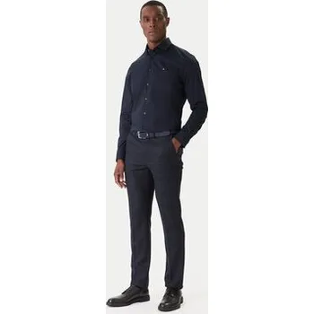 Oblečení a móda Tommy Hilfiger Košile MW0MW38347 Tmavomodrá Slim Fit 40