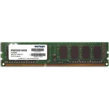 Operační paměť Paměť RAM DDR3 Patriot 8 GB 1600