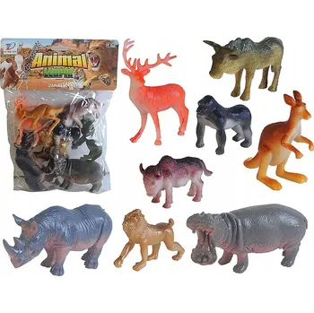 Figurka 409714 Figurky divokých zvířat v sáčku, 8 KS
