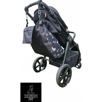 Kočárek Hamak do kočárku lesní zvířátka + bezpečnostní pásy Kanguroo Baby