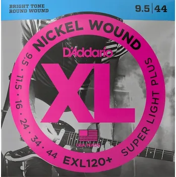 Příslušenství pro strunný nástroj Struny d'addario XL Nickel Wound EXL120+ (09,5-44)