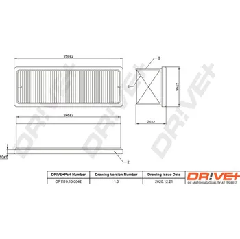 Vzduchový filtr Vzduchový filtr Dr!ve+ DP1110.10.0542