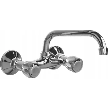 Vodovodní baterie Umyvadlová baterie nástěnná Valvex Class stříbrná