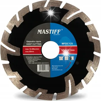 Řezný kotouč KOTOUČ NA KOSTKY BETONU HLUBOKÉ ŘEZÁNÍ 125