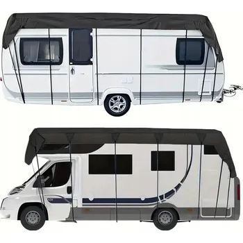 Krycí plachta Ochranná plachta na střechu Oxford 210D voděodolná 6,5 x 3 m pro obytný vůz / karavan