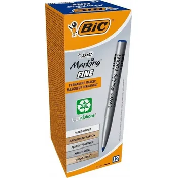 Permanentní popisovač BIC modrý 12 ks