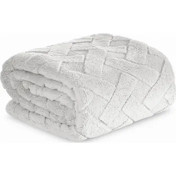 Prostěradlo Pled / Deka Eurofirany polyester 200 cm x 220 cm stříbrná