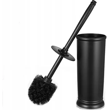 WC štětka 1 balení toaletního kartáče s držákem Dobré uchopení nerezová ocel černá